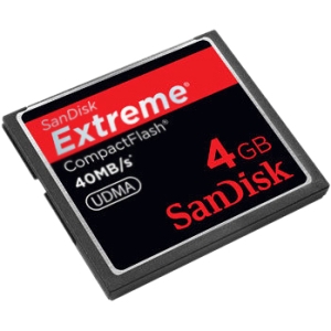 SanDisk Extreme SDCFX 004G A75 4 GB CompactFlash (CF) Card   1 Card