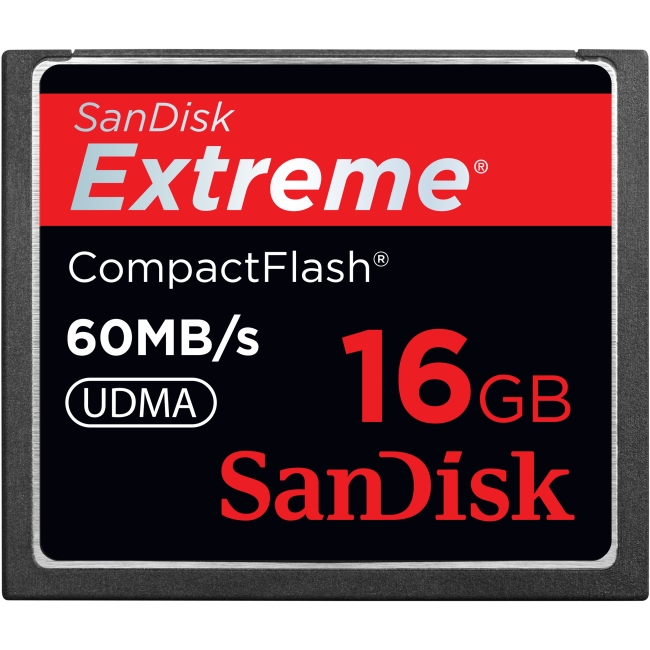 SanDisk Extreme 64 GB CompactFlash (CF) Card   1 Card