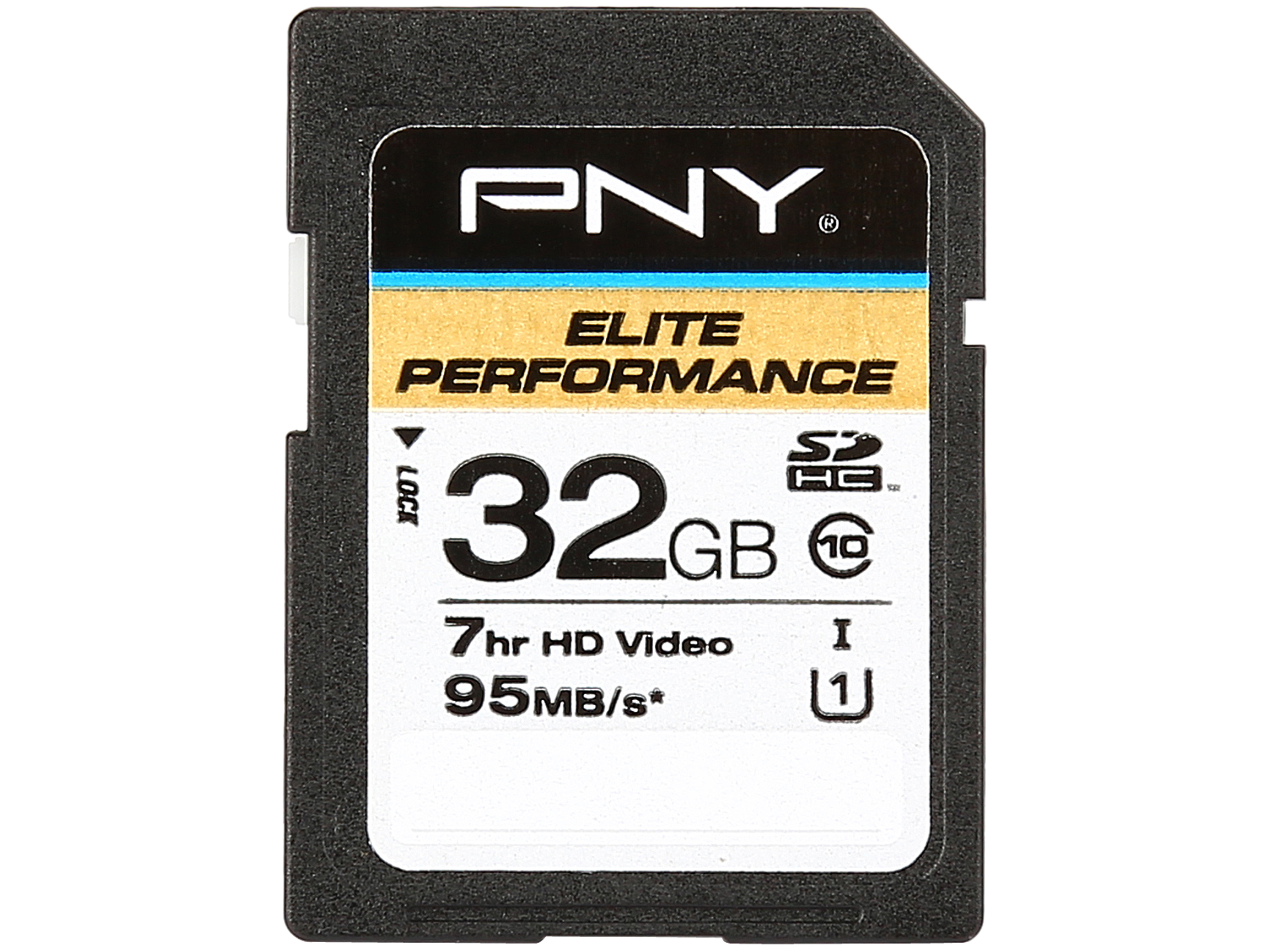 PNY Elite Performance 32GB Secure Digital High Capacity (SDHC) Flash Card Model P SDH32U195 GE