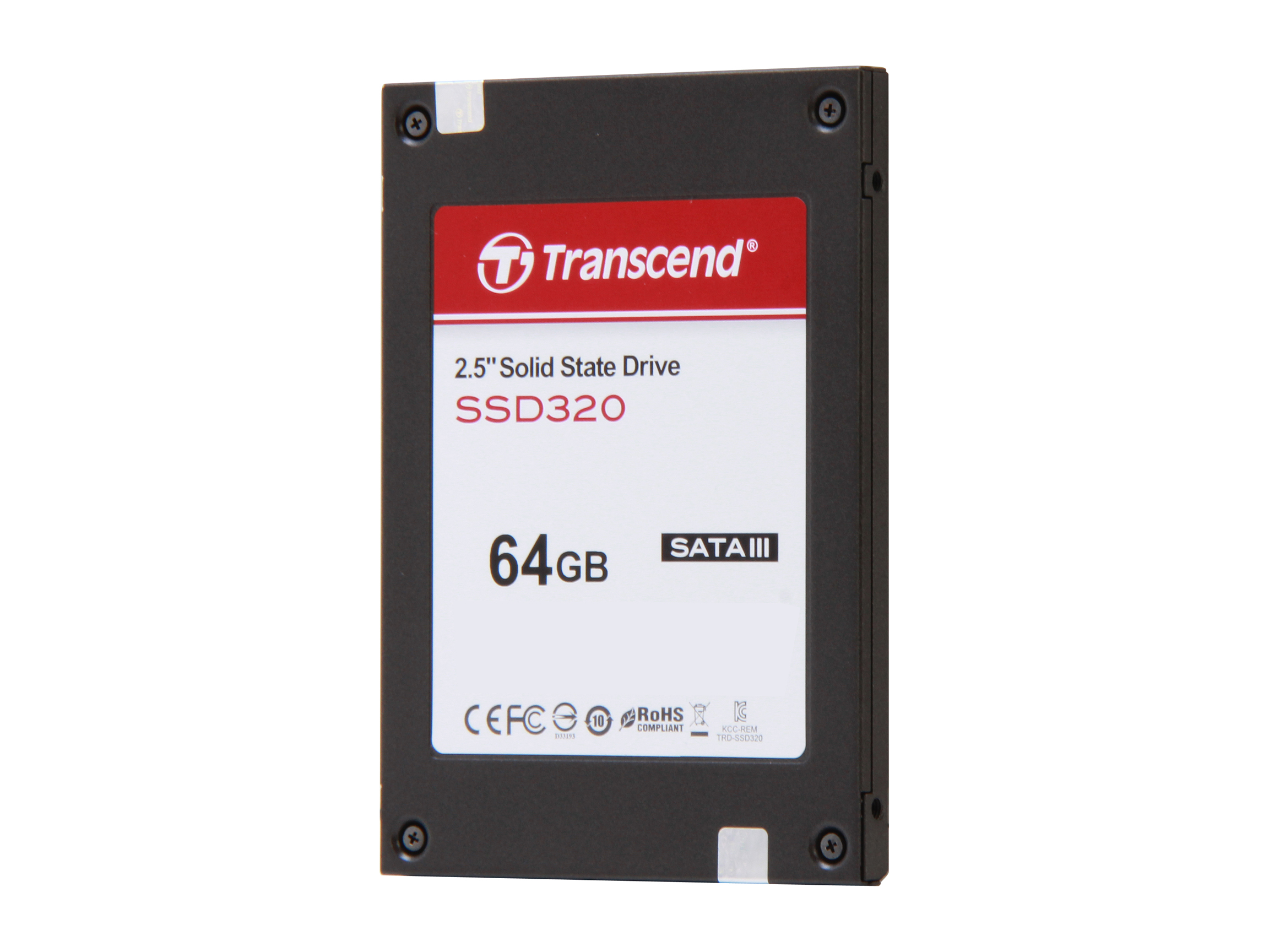 Transcend SSD 320 2.5" 64GB SATA III Internal Solid State Drive (SSD) with Desktop Upgrade Kit