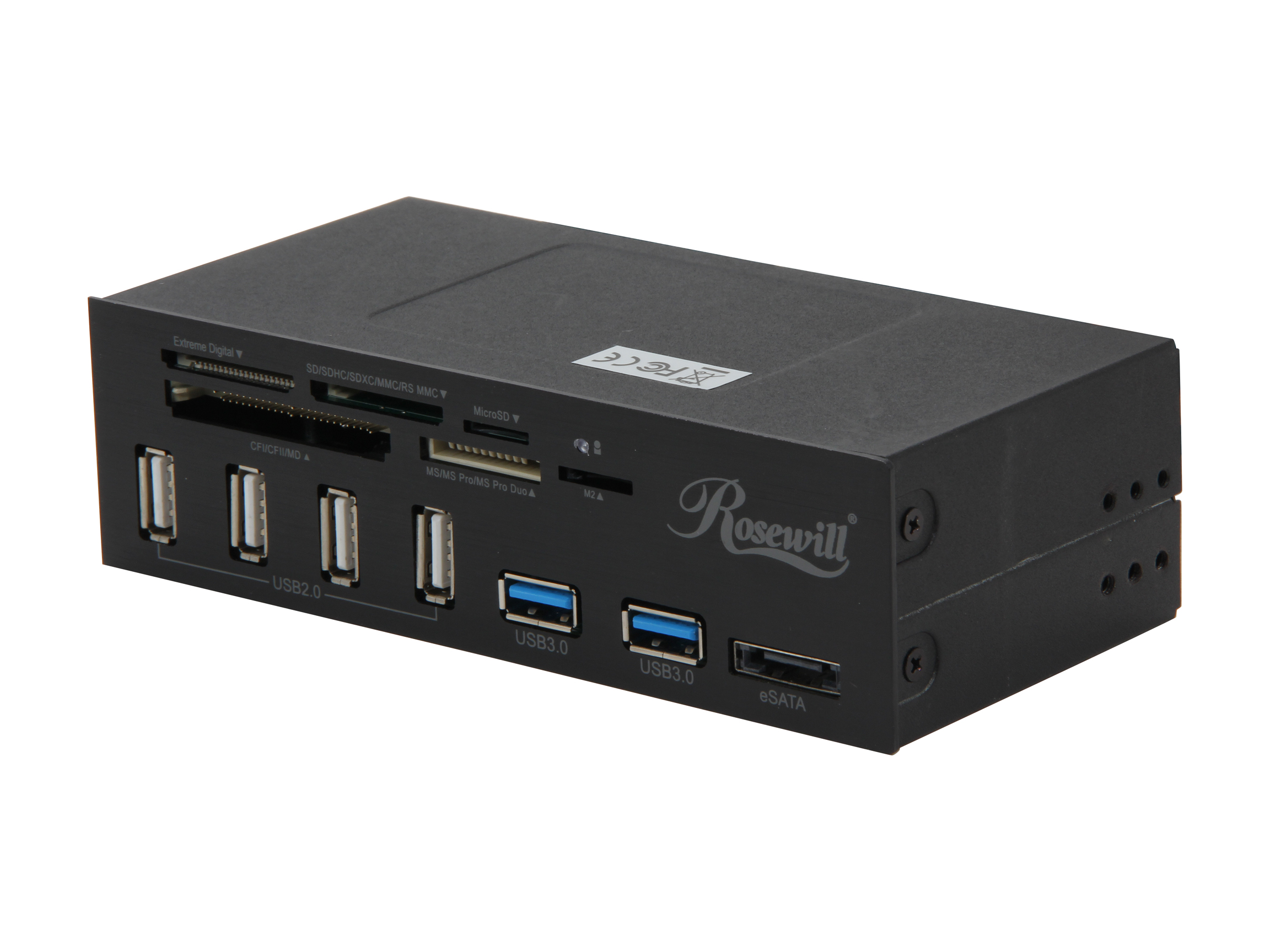 Rosewill 5.25" eSATA Multi-in-1 Internal Card Reader w/ USB 3.0