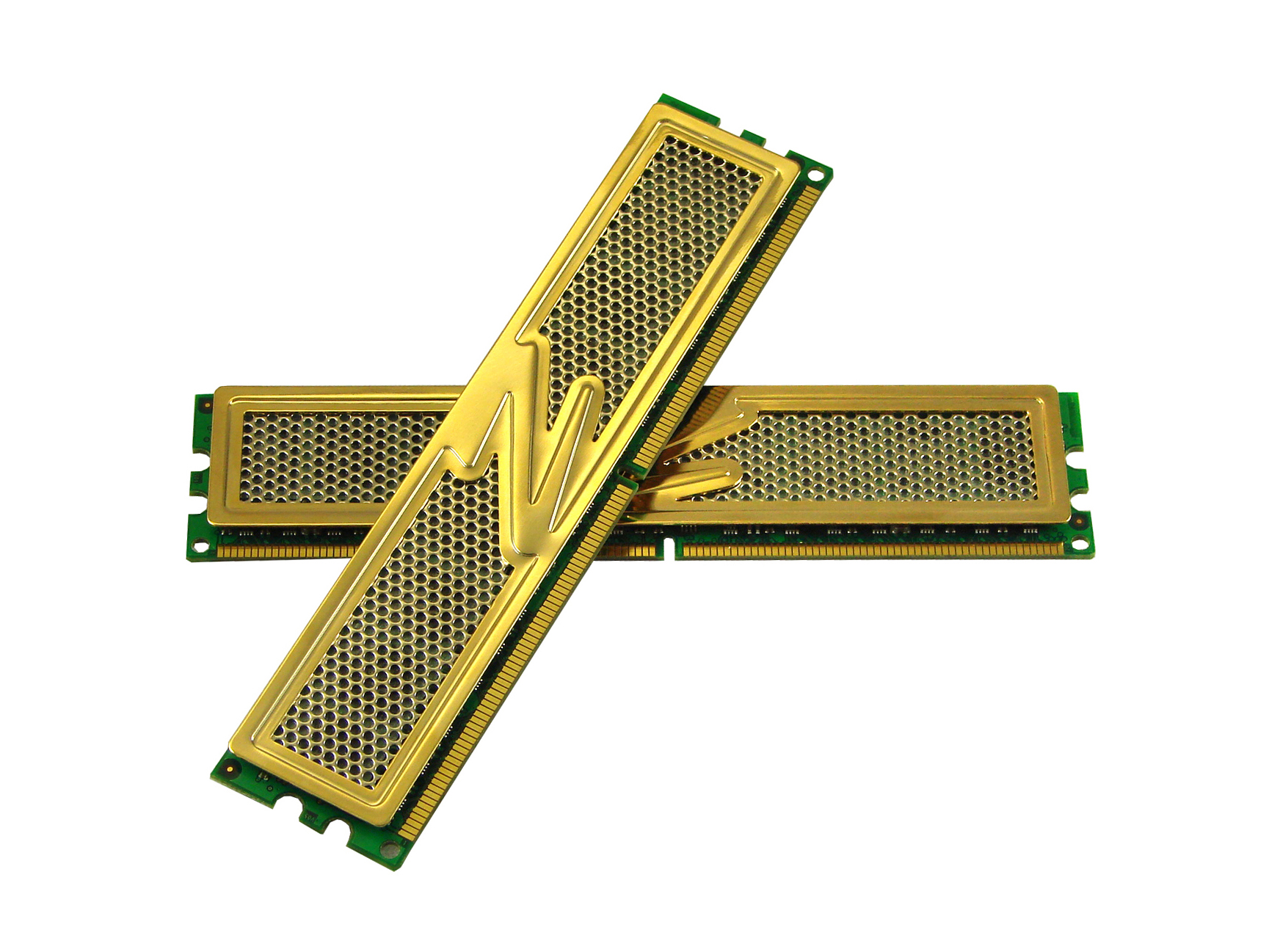 OCZ Gold 2GB (2 x 1GB) 240 Pin DDR2 SDRAM DDR2 800 (PC2 6400) Dual Channel Kit Desktop Memory Model OCZ2G8002GK
