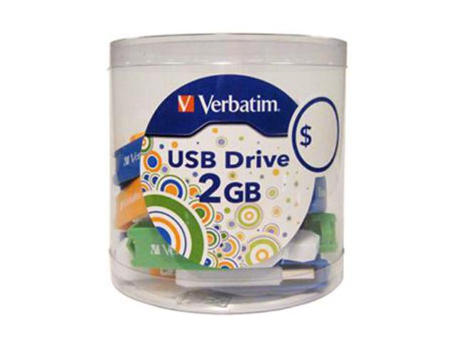 Verbatim 2GB Swivel USB 2.0 Flash Drive   25 Pack Model 96836