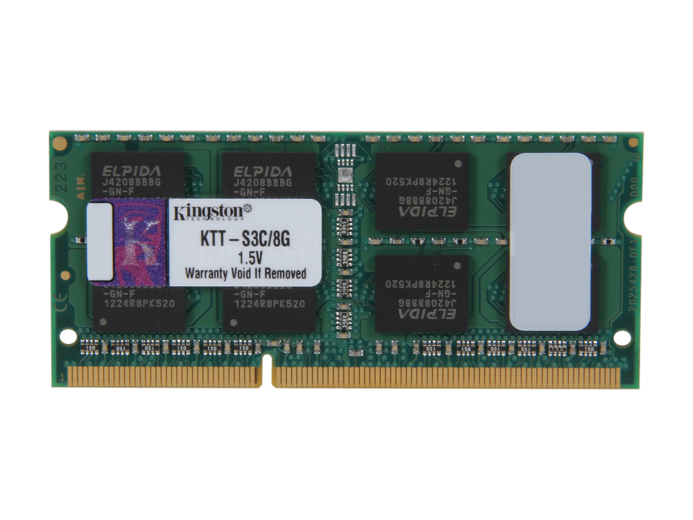 Kingston 8GB DDR3 1600 (PC12800) SODIMM System Specific Memory for Toshiba Model  KTT S3C/8G