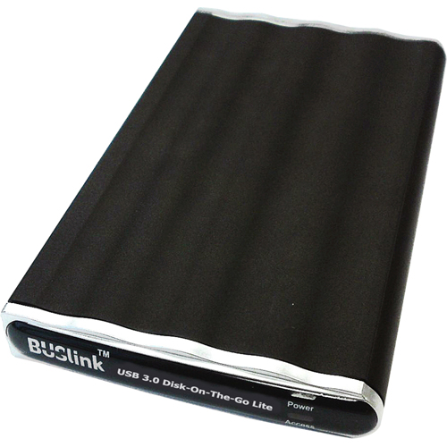 BUSlink 640GB Disk On The Go External Slim Drive USB 3.0 Model DL 640 U3 Black