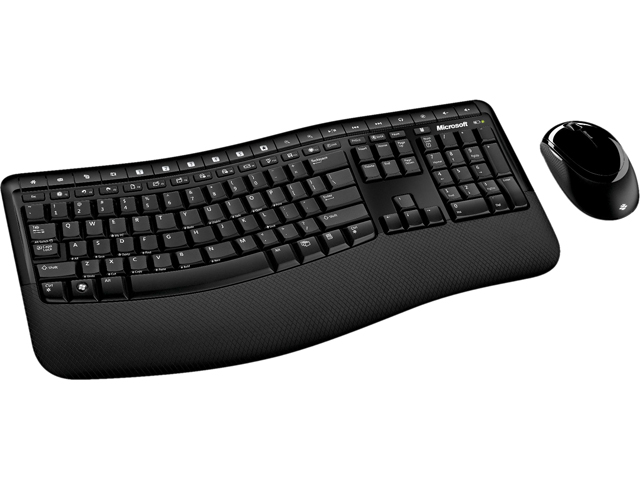 Microsoft CSD 00006 Black USB RF Wireless Ergonomic Keyboard and Mouse Set