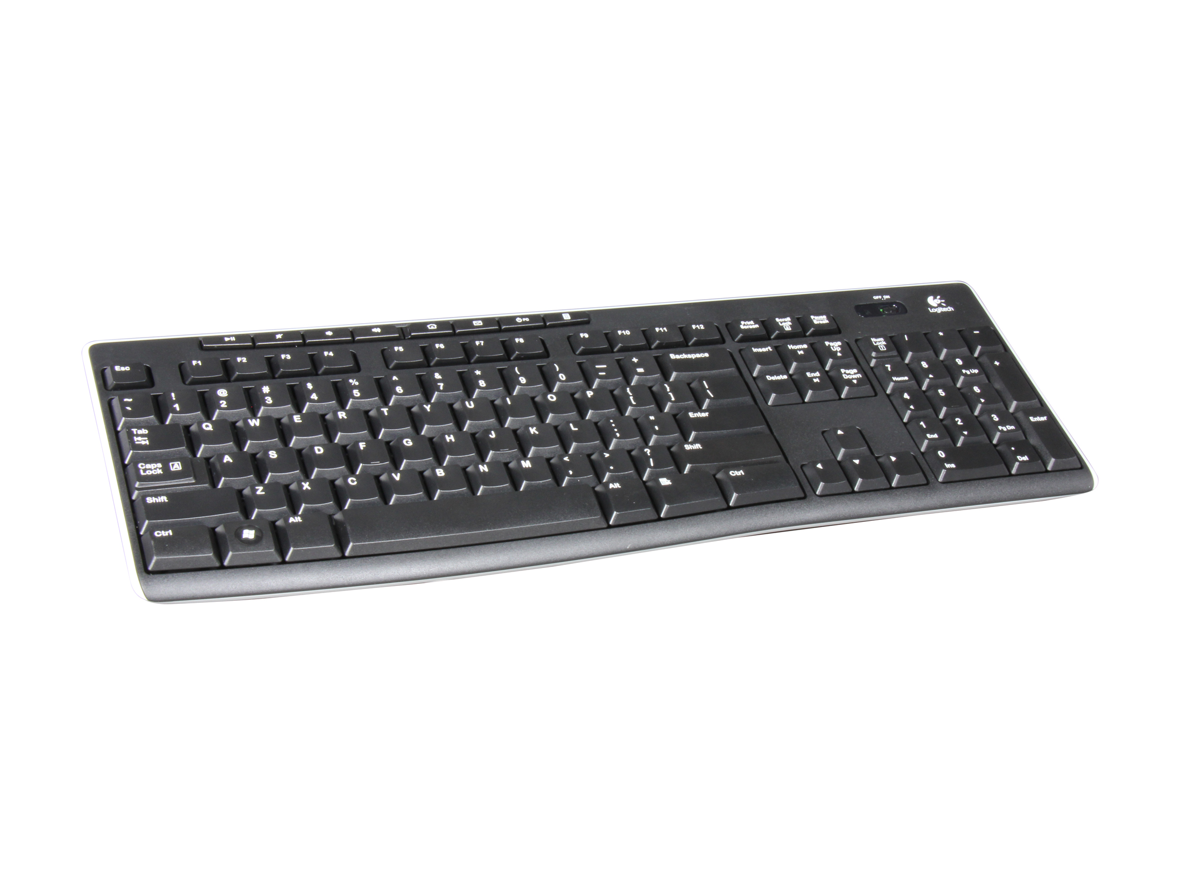 Logitech K270 2.4GHz Wireless Keyboard   Black