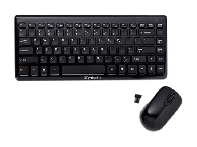 Verbatim 97472 Black USB RF Wireless Mini Keyboard and Mouse