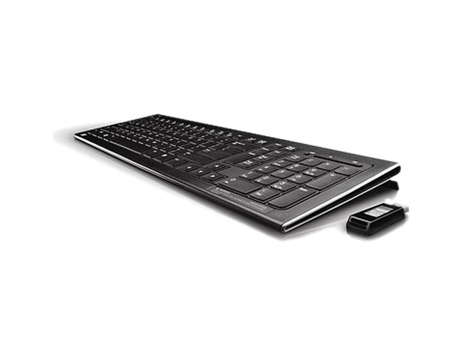    HP BL549AA#ABA Black USB RF Wireless Slim Keyboard and 