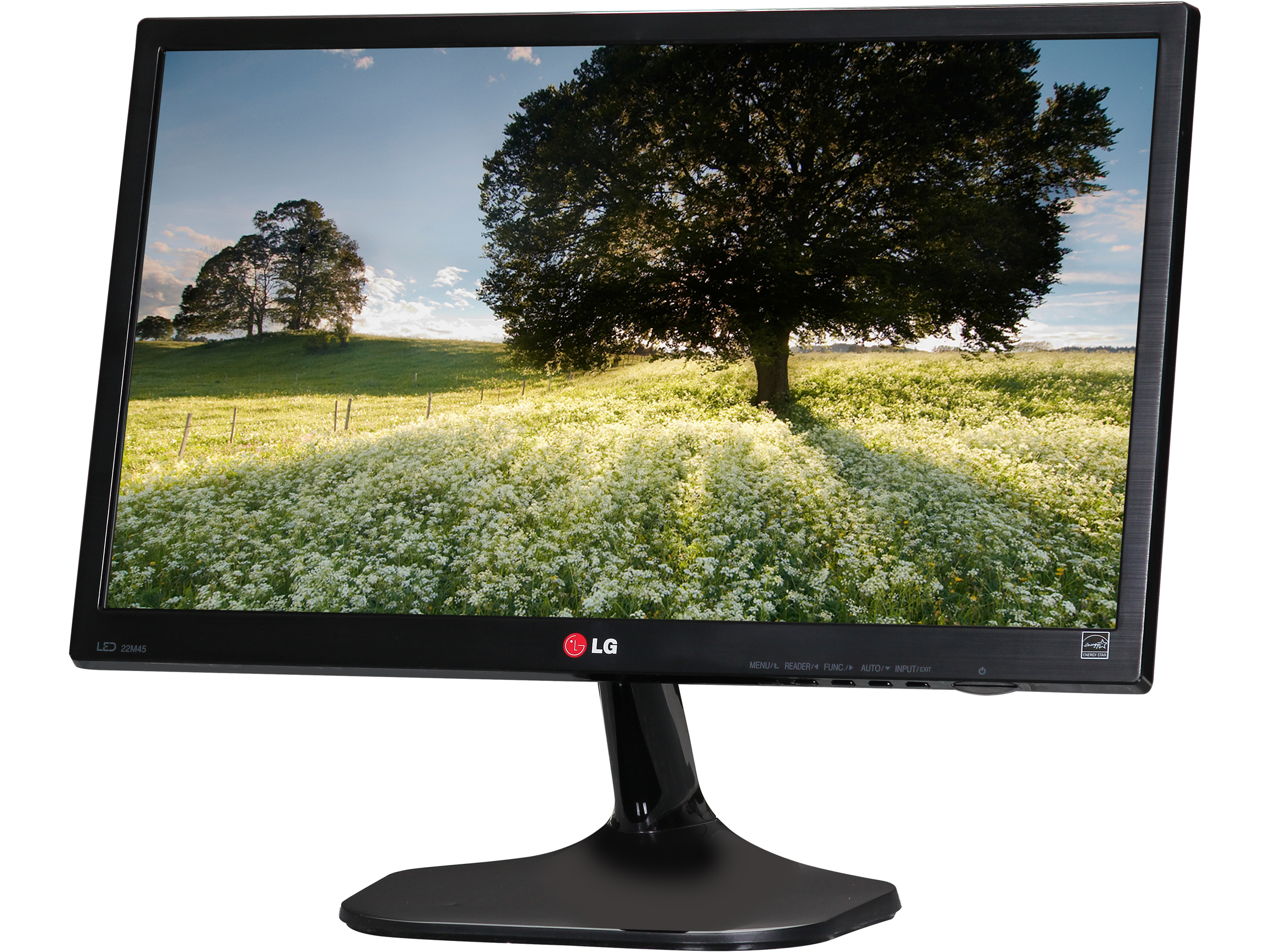 LG 22M45D B Black 21.5" 5ms Widescreen LED Backlight LCD Monitor TN Panel 250 cd/m2 1,000:1