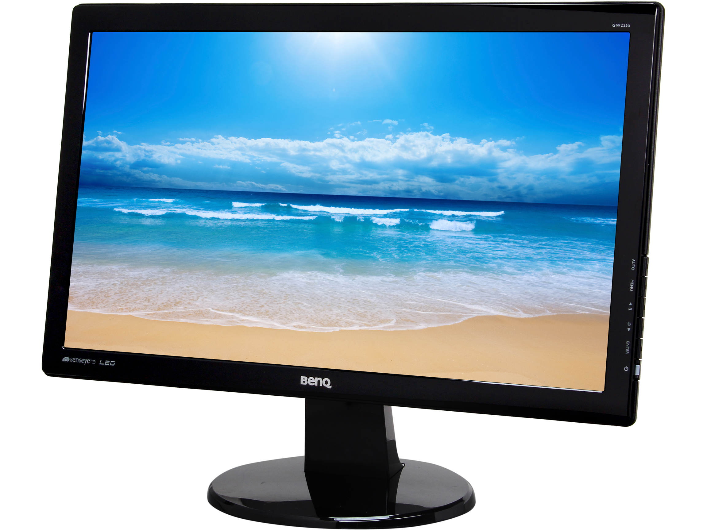 BenQ GW2255 Black 21.5" 6ms (GTG) Widescreen LED Backlight LCD Monitor 250 cd/m2 DCR 20,000,000:1 (3000:1)