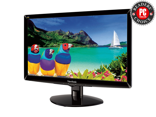 ViewSonic VA2037m LED Black 20" 5ms Widescreen LED Backlight LED Monitor 250 cd/m2 DCR 10,000,000:1 (1000:1) Built in Speakers