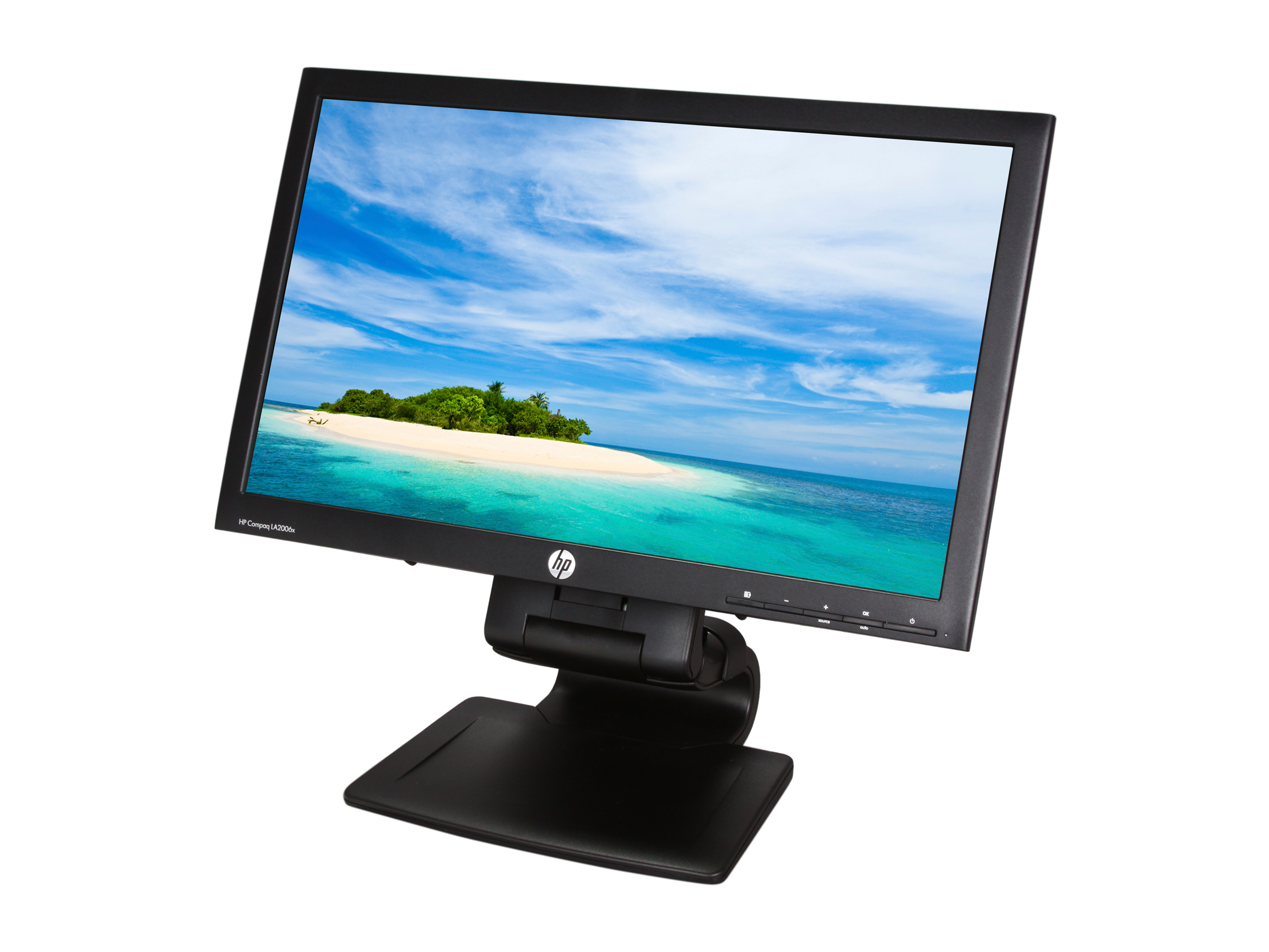 HP LA2006x Black 20" 5ms Pivot, Swivel & Height Adjustable Widescreen LCD Monitor 250 cd/m2 1000:1