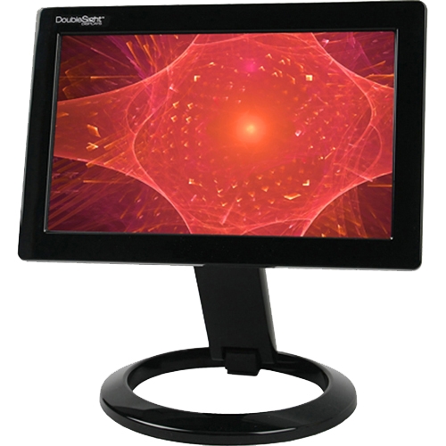 DoubleSight DS 90U Black 8.9" 1024 x 600 30ms Height,Pivot & Tilt Adjustable USB LCD Monitor w/USB 2.0   200 cd/m2 300:1