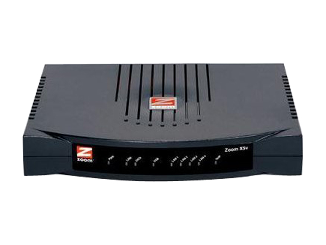 Zoom 5660 00 00BF ADSL X3 2/2+ Modem + Router + Gateway with Ethernet Interface 24Mbps Downstream, 1Mbps Upstream Ethernet Port Compliant with ADSL standards:
  Full rate ANSI T1.413 Issue 2, G.hs (6.944.1) and ITU G.dmt 