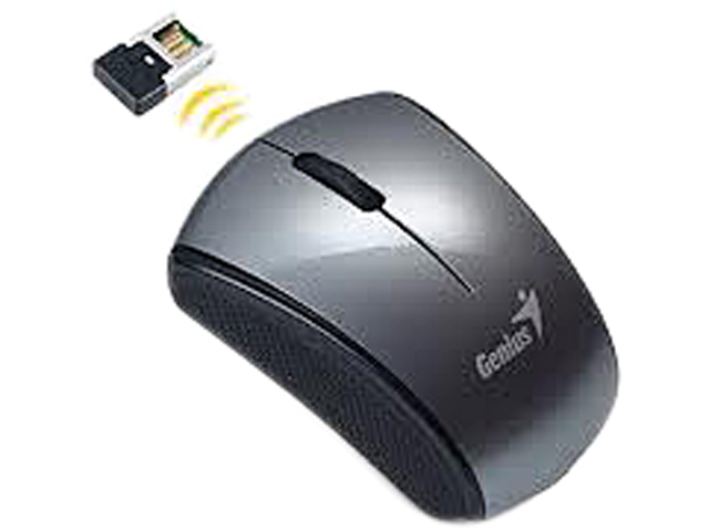 Genius Traveler 900S 31030042110 Gray 3 Buttons 1 x Wheel USB RF Wireless Optical 1200 dpi Super Mini 2.4GHz Notebook Mouse