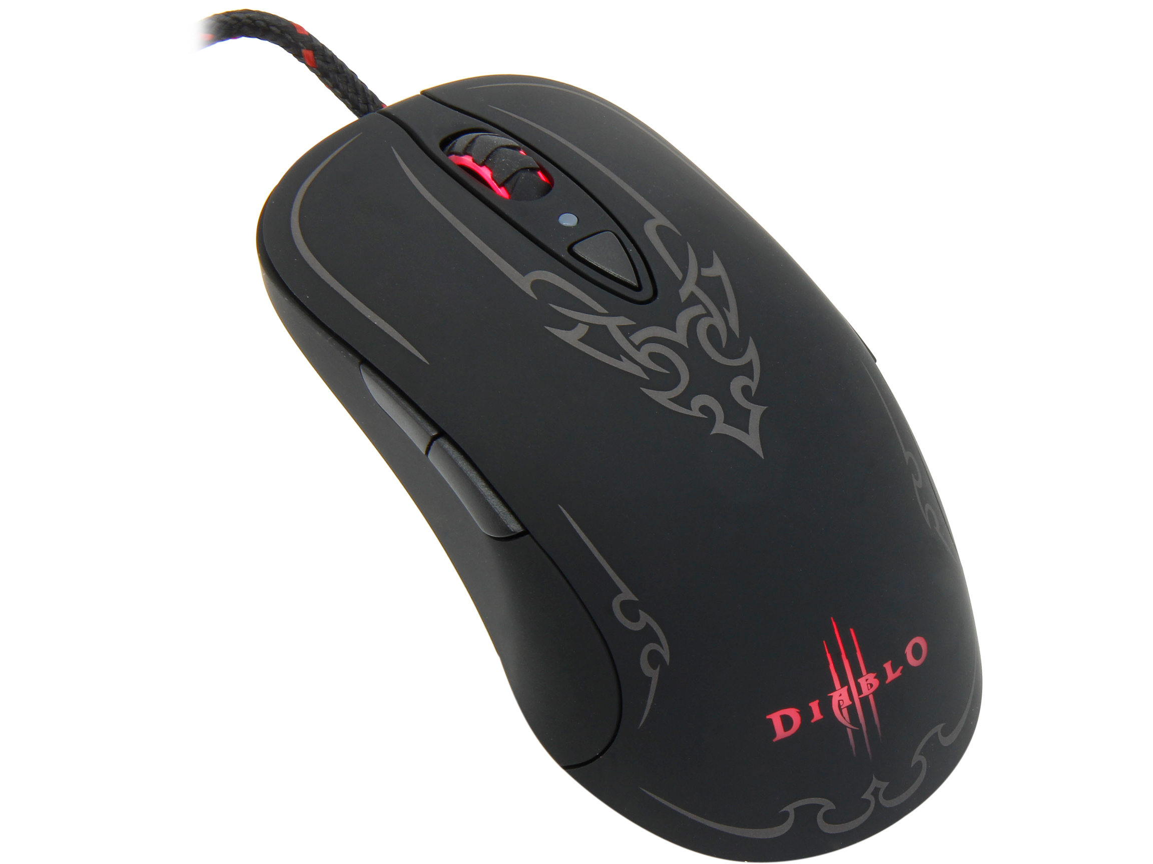 Refurbished SteelSeries Diablo III 62151 Black 8 Buttons 1 x Wheel USB Wired Laser 5700 dpi Gaming Mouse