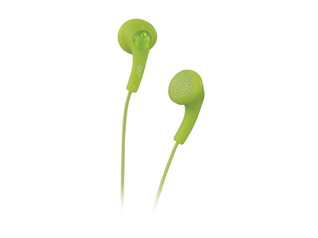 JVC HAF150G 3.5mm Connector Earbud Gumy Earphones   Kiwi Green