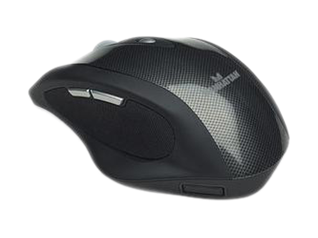 Manhattan 177375 Black 5 Buttons 1 x Wheel USB RF Wireless Laser 800/1200/1600 dpi MLDX Desktop Mouse