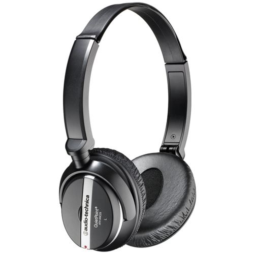 Audio Technica ATH ANC25 3.5mm/ 6.3mm Connector Supra aural QuietPoint Active Noise cancelling Headphone