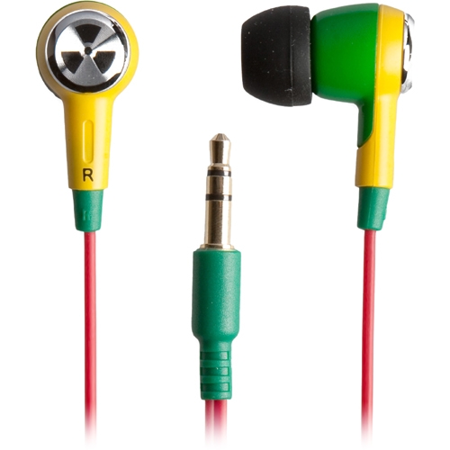 Ifrogz EarPollution Ozone EP OZONE GY 03 3.5mm Connector Canal Headphone (Green / Yellow)