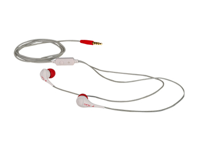 iGo 48004140 3.5mm Connector Canal DETROIT Earphone   White/Red