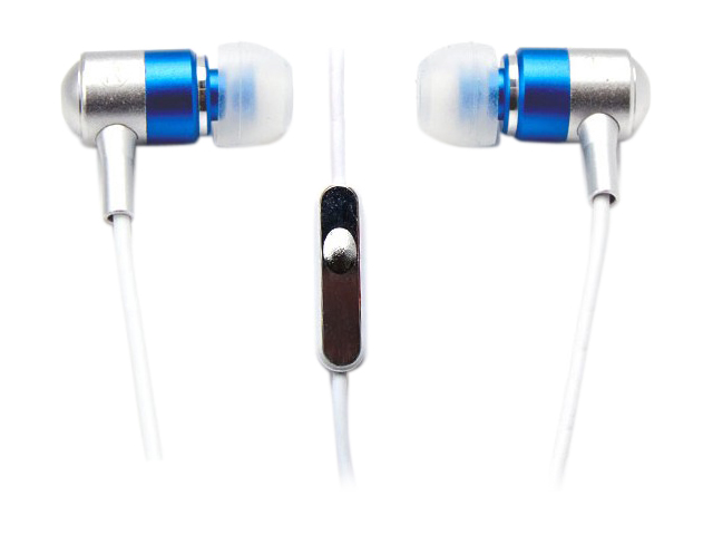 Subjekt Blue HPM 21BL Canal HerPhones Petite Earphones with Mic   Blue