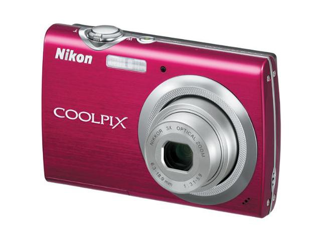 Nikon COOLPIX S230 Gloss Red 10.0 MP 3X Optical Zoom Digital Camera