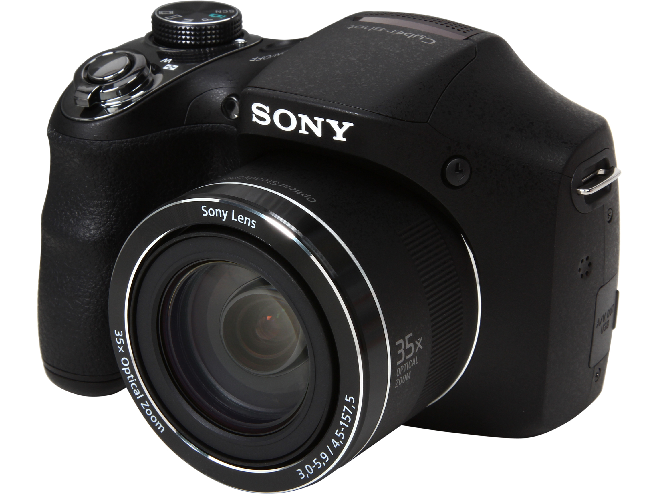 SONY Cyber shot WX350 Black 18.2 MP 20X Optical Zoom 25mm Wide Angle Digital Camera HDTV Output