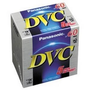 Panasonic AY DVM60EJ5P 5 pack DVC (Mini DV) Tapes