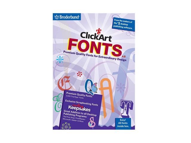 Encore Software Clickart Fonts V5 (2008) Sb  Software