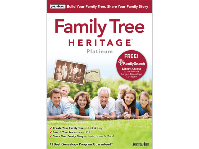 Individual Software Family Tree Heritage Platinum 9