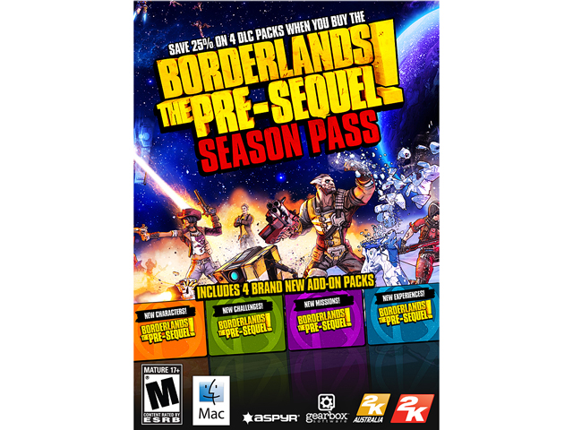 Borderlands: The Pre Sequel Season Pass (Mac & Linux) [Online Game Code]