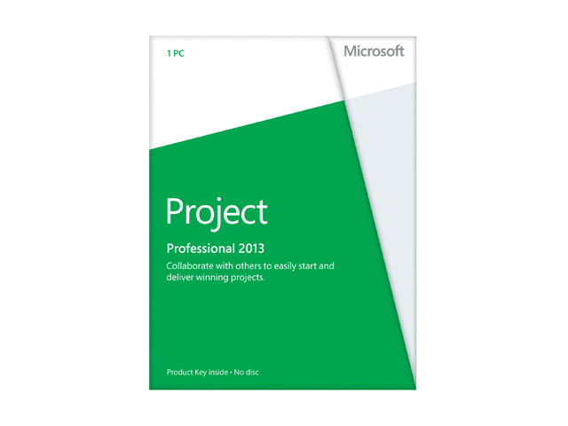 Microsoft Project Professional 2013 Product Key Card (no media)   1 PC