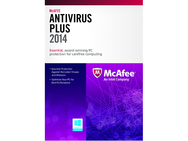 McAfee AntiVirus Plus 2014   1 PC (Product Key Card)