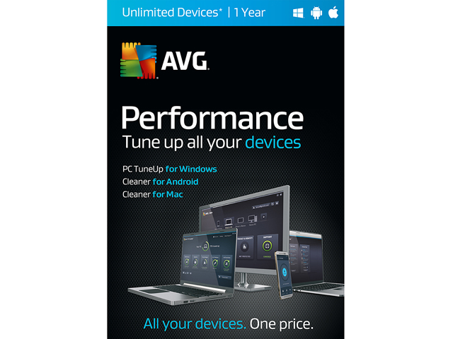 AVG Performance 2016   Unlimited Devices / 1 Year