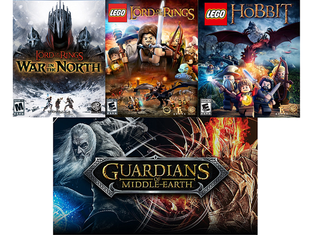 Lord of the Rings Power Pack (War in the North, Guardians of Middle earth, LEGO LOTR, LEGO Hobbit) [Online Game Codes]