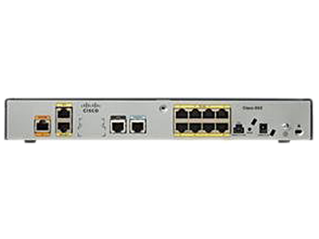 CISCO CISCO892 K9 892 Router 1 x 10Base T/100Base TX   RJ 45  WAN : 1 x 10Base T/100Base TX/1000Base T   RJ 45  Management : 1 x auxiliary   RJ 45  Hi Speed USB : 2 x 4 pin USB Type A  WAN : 1 x BRI ST WAN Ports 8 x 10Base T/