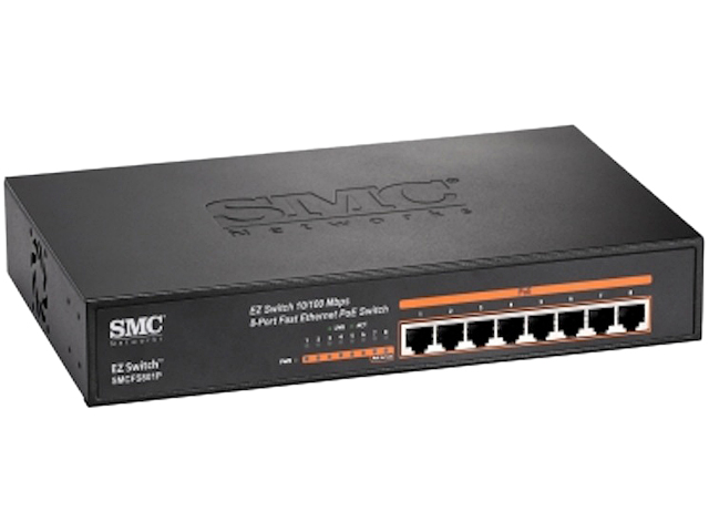 SMC SMCFS801P NA Unmanaged 8 Port Switch with 8 PoE