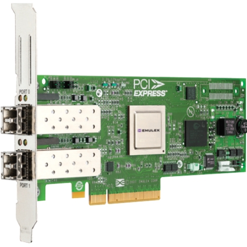 EMC LPE12002 E LightPluse Dual Port Fibre Channel Host Bus Adapter 8Gbps PCI Express 2.0 2 x LC Fibre Channel