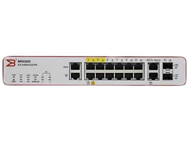 Brocade ICX6450 C12 PD Managed Switch