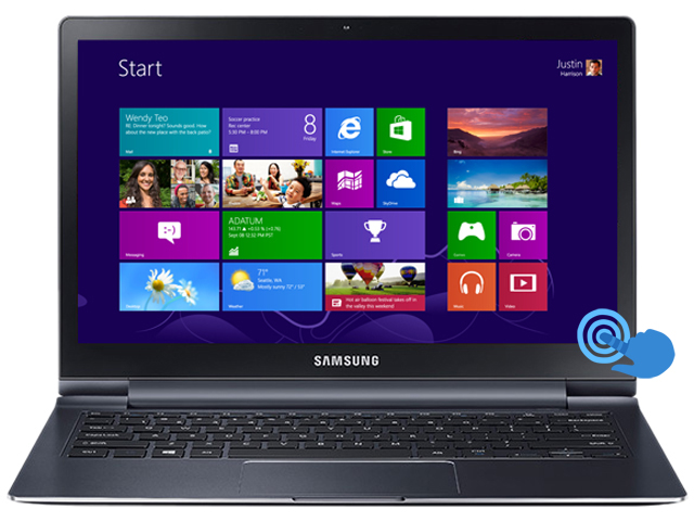 SAMSUNG ATIV Book 9 Plus Intel Core i5 4GB Memory 128GB SSD 13.3" QHD+ Touchscreen Ultrabook Mineral Ash Black Windows 8 (NP940X3G K01US)