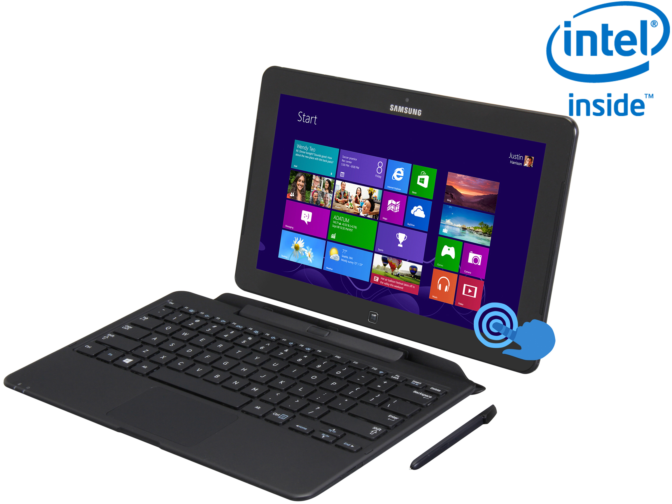 SAMSUNG ATIV Tab 7 XE700T1C K01US Intel Core i5 4 GB Memory 128GB SSD 11.6" Touchscreen Tablet Windows 8 64 Bit