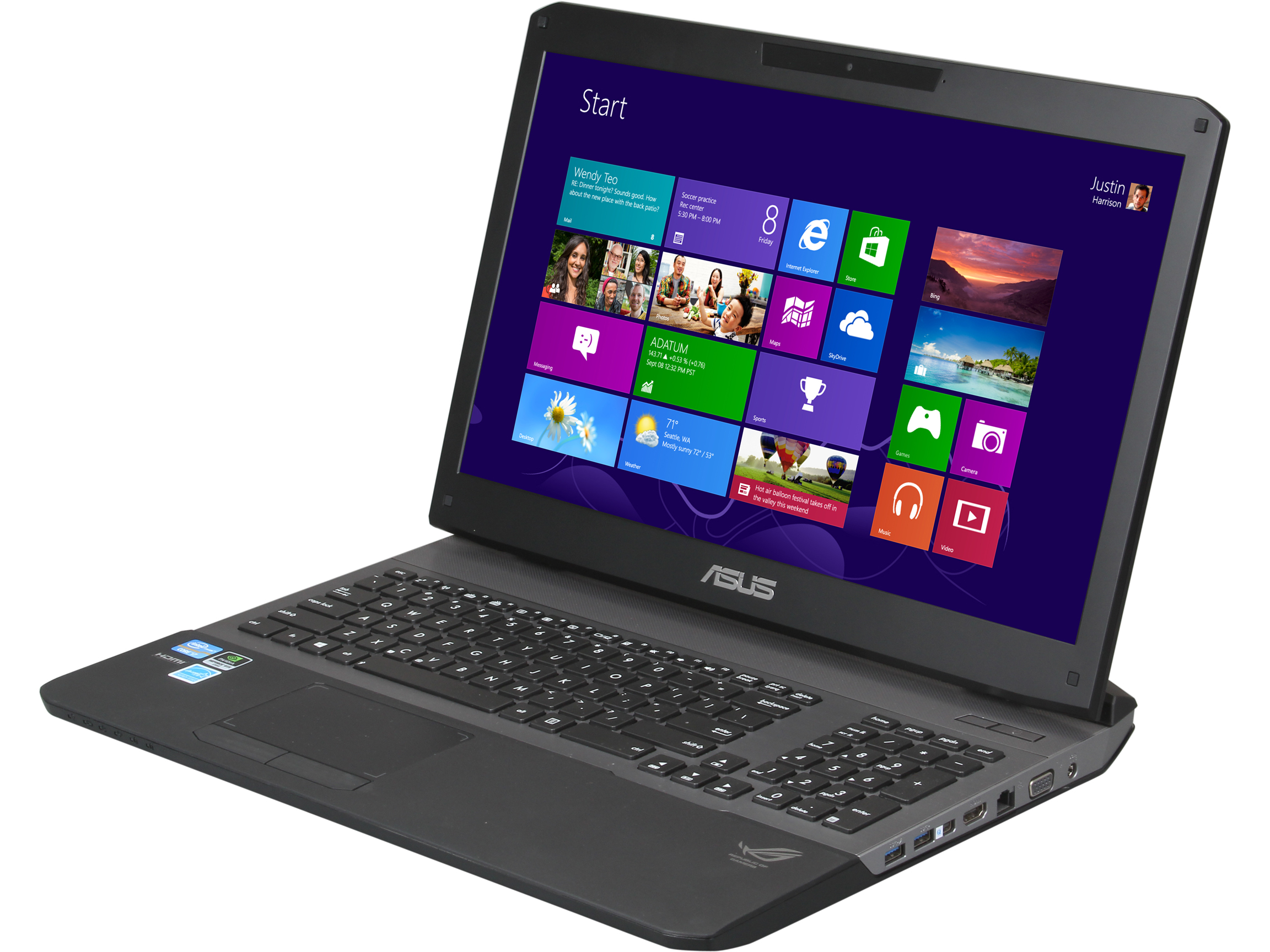 Refurbished ASUS Certified Refurbished Notebook (B Grade: Scratch and Dent) ASQ550LF BBI7T07 B Intel Core i7 4500U (1.80 GHz) 8 GB Memory 1 TB HDD NVIDIA GeForce GT 745M 15.6" Touchscreen Windows 8 64 Bit