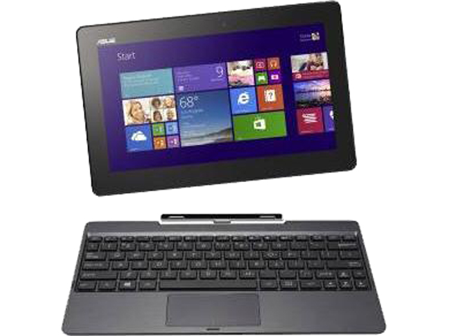 Refurbished ASUS Transformer Book T100TAM C1 GM 2 in 1 Laptop Intel Atom Z3740 (1.33 GHz) 64 GB SSD Intel HD Graphics Shared memory 10.1" Touchscreen Windows 8.1 32 Bit