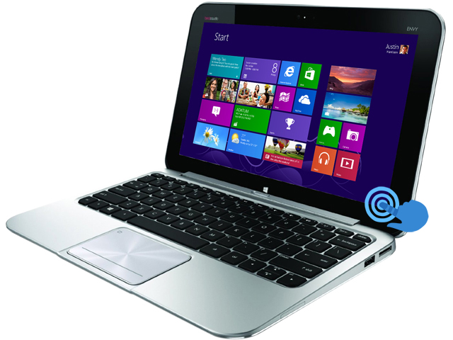 Refurbished HP ENVY x2 11 g010nr Intel Atom 2 GB Memory 64GB SSD 11.6" Touchscreen Convertible Laptop Windows 8