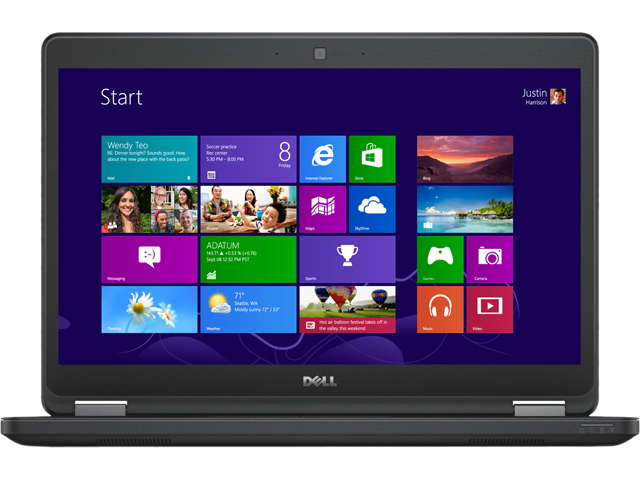 Refurbished DELL Laptop Latitude E5450 Intel Core i5 5300U (2.30 GHz) 4 GB Memory 500 GB HDD 8 GB SSD Intel HD Graphics 5500 14.0" Windows 8.1 Pro 64 Bit