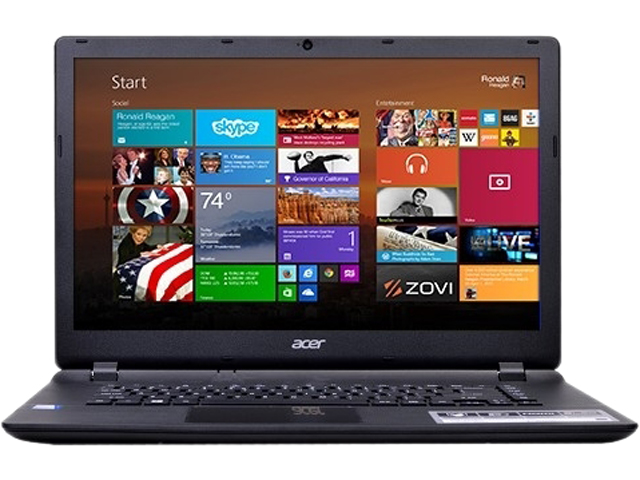 Refurbished Acer Aspire ES1 512 C96S Intel Celeron N2840 X2 2.16GHz 4GB 500GB DVD 15.6" Win8.1 (Black)