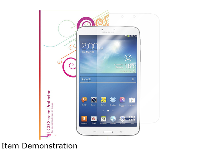 roocase Clear Ultra HD Plus Screen Protector for Samsung Galaxy Tab 3 8.0 /RC GALX8 TAB3 UHDP