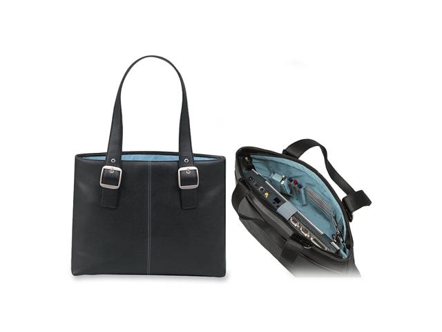 SOLO Black/Blue 16" Laptop Tote Model K708 4/5